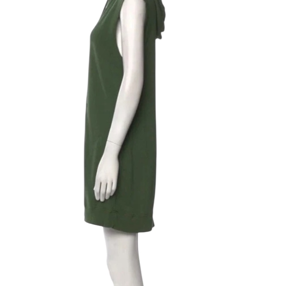 Zadig & Voltaire Hooded Sleeveless Rock & Roll Olive Dress Distressed Medium - Picture 10 of 13